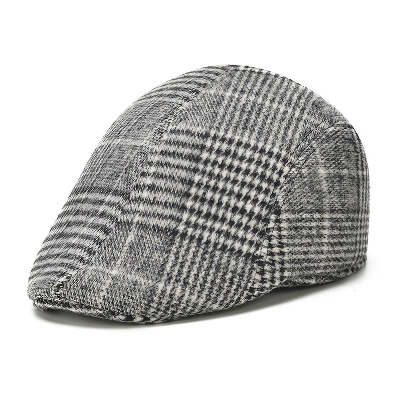 Vintage Woolen Beret Hat for Autumn Winter Fashion