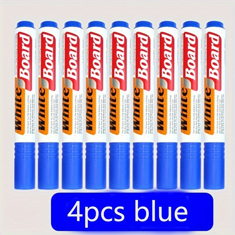 4pcs Whiteboard Markers for Teachers & Office Use
