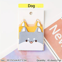 45 Sheets Cartoon Animal Sticky Notes