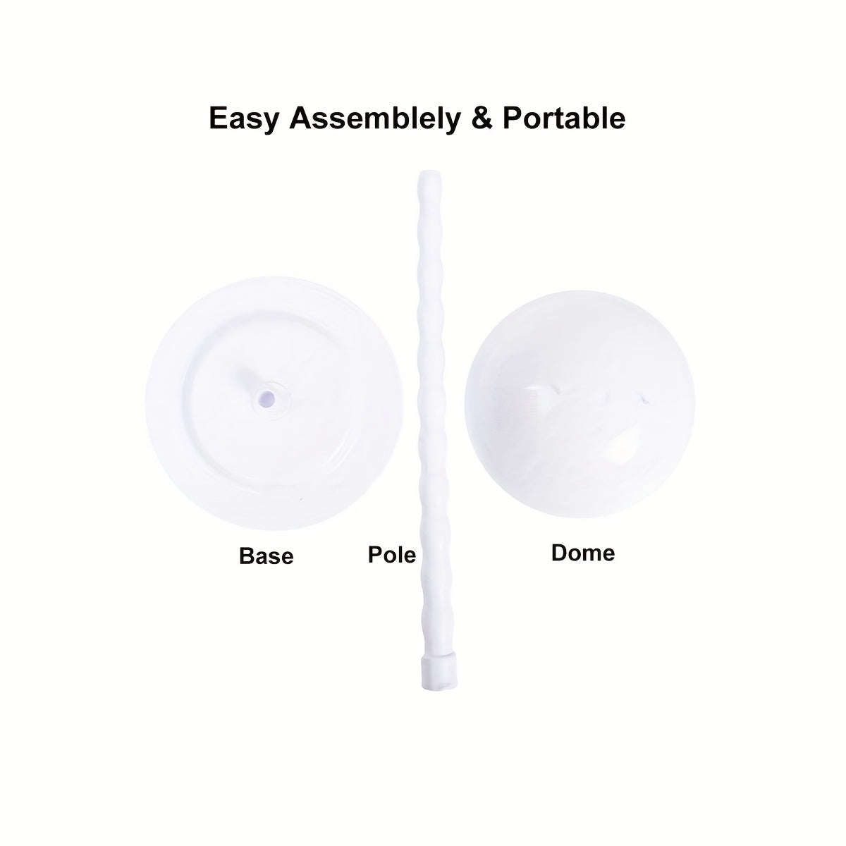 Wig & Hat Display Stands Mushroom Bracket Plastic Portable