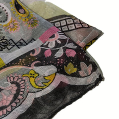 Vintage Paisley Print Warm Scarf Boho Shawl Beach Towel