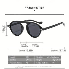 Y2K Round Polarized Sunglasses UV400