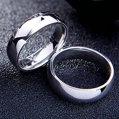 1pc 6MM Men's Ring Artificial Jewelry