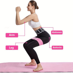 3pc Yoga Resistance Bands for Hip Lifting & Strength Train