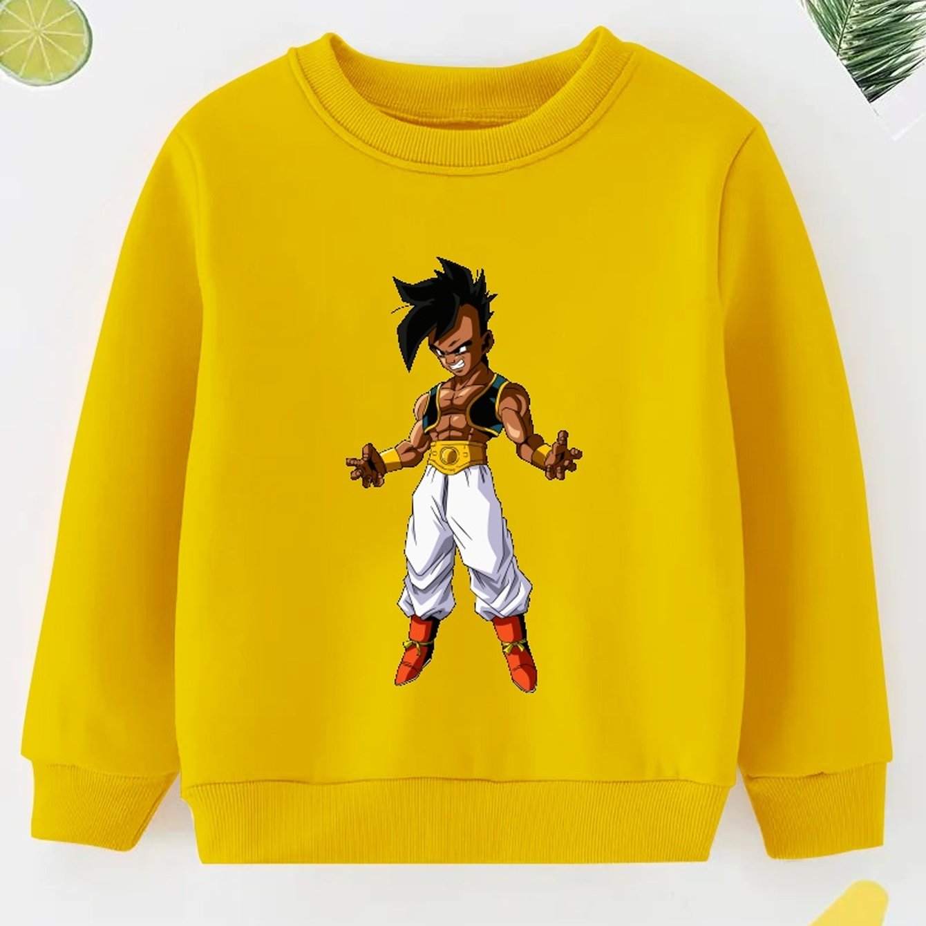Anime Boy Print Boys Casual Pullover Sweatshirt