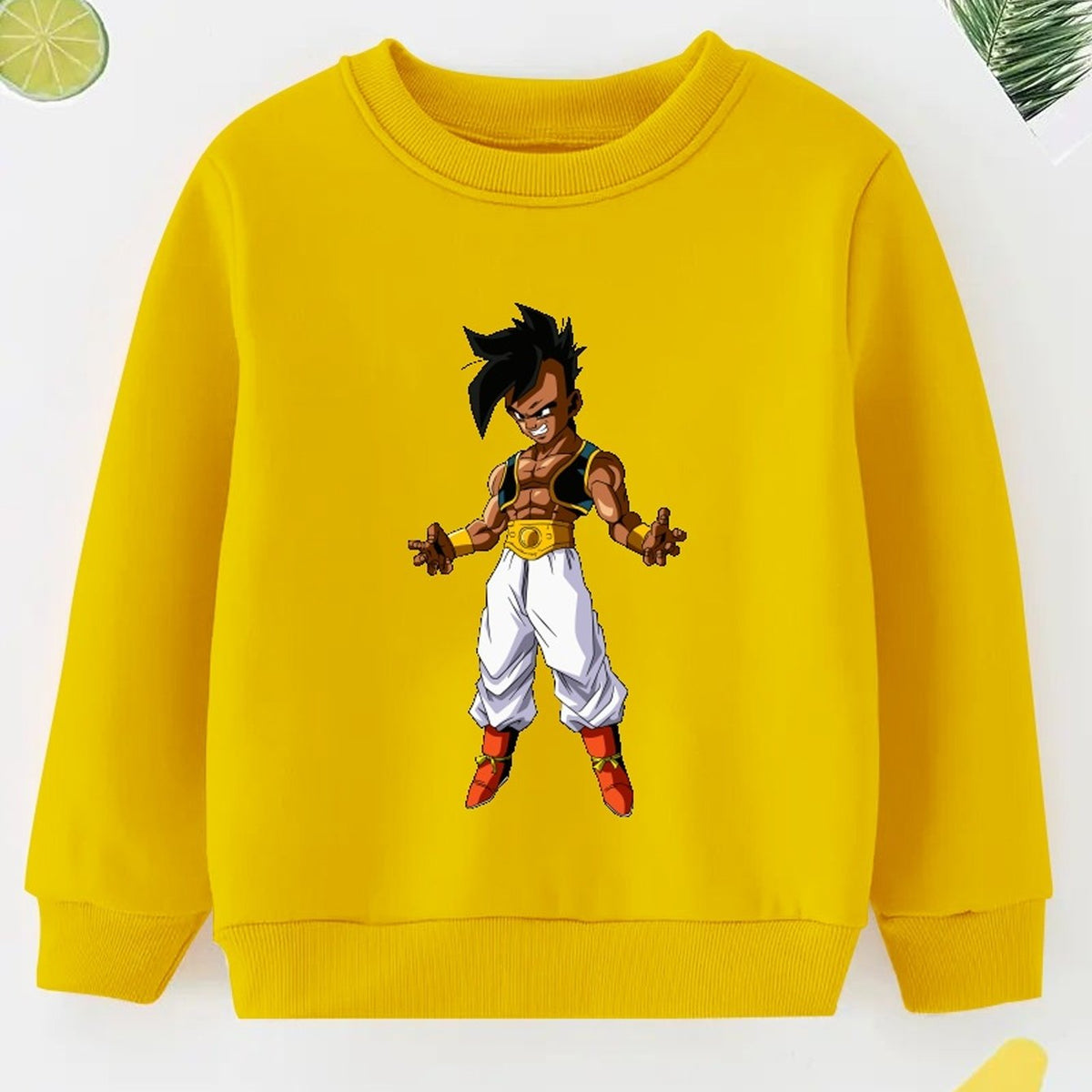 Anime Boy Print Boys Casual Pullover Sweatshirt