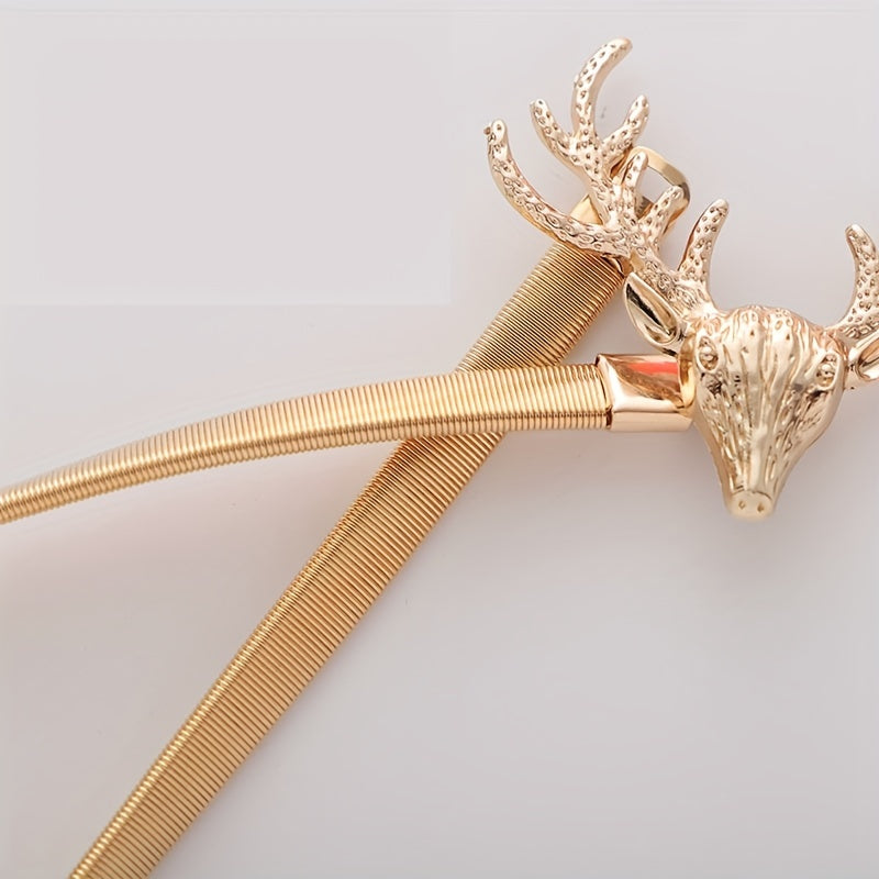 Deer Horn Curtain Buckle Stretchy Rope Tieback