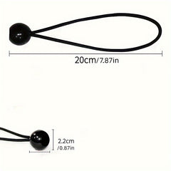 25pcs Camping Tent Elastic Strapping Rope Bungee Cable Management Strap