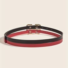 Double Layer Thin Belt Decorative Waistband for Women