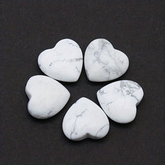 5pcs Natural Crystal Love Heart Shaped Yoga Stone Healing Crystal