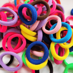100pcs Elastic Baby Hair Rope Hair Accessories For Toddler Kids Girls