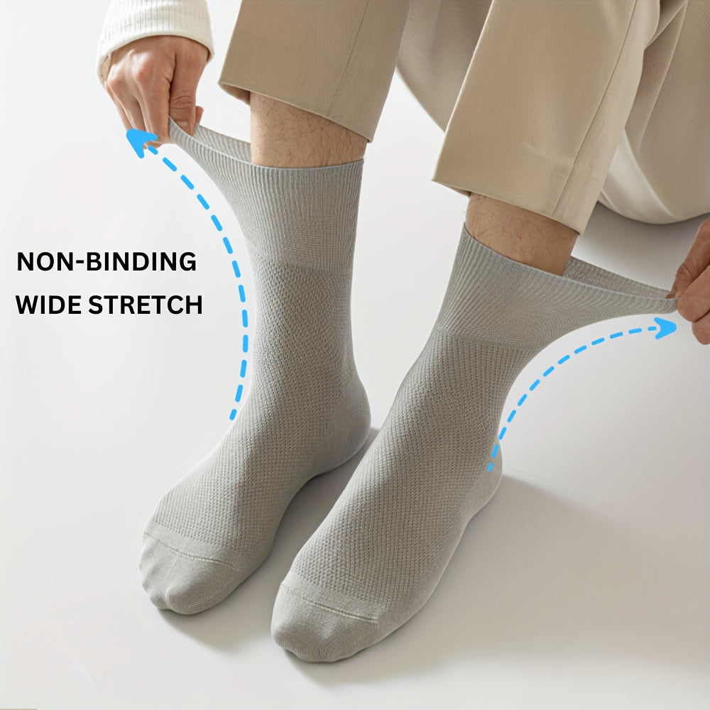 Breathable Mesh Socks 5 Pairs Unisex Loose Fitting Comfort Care Gift