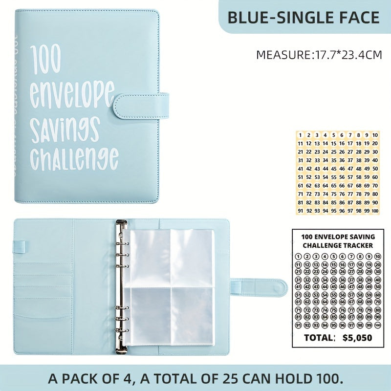 Budget Planner Book with 100 Envelopes Money Saving Challenge Binder