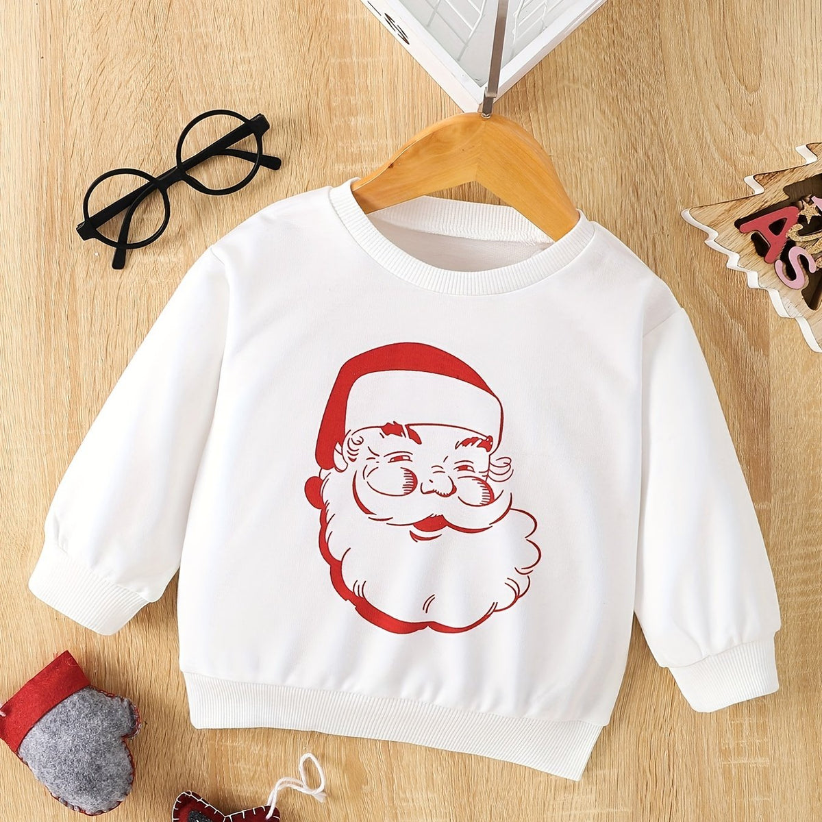 Baby Boys Cartoon Christmas Pullover Sweatshirt