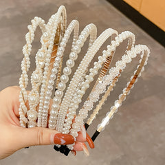 3pcs Faux Pearl Hairbands Bridal Hair Hoop Wedding Hair Accessories