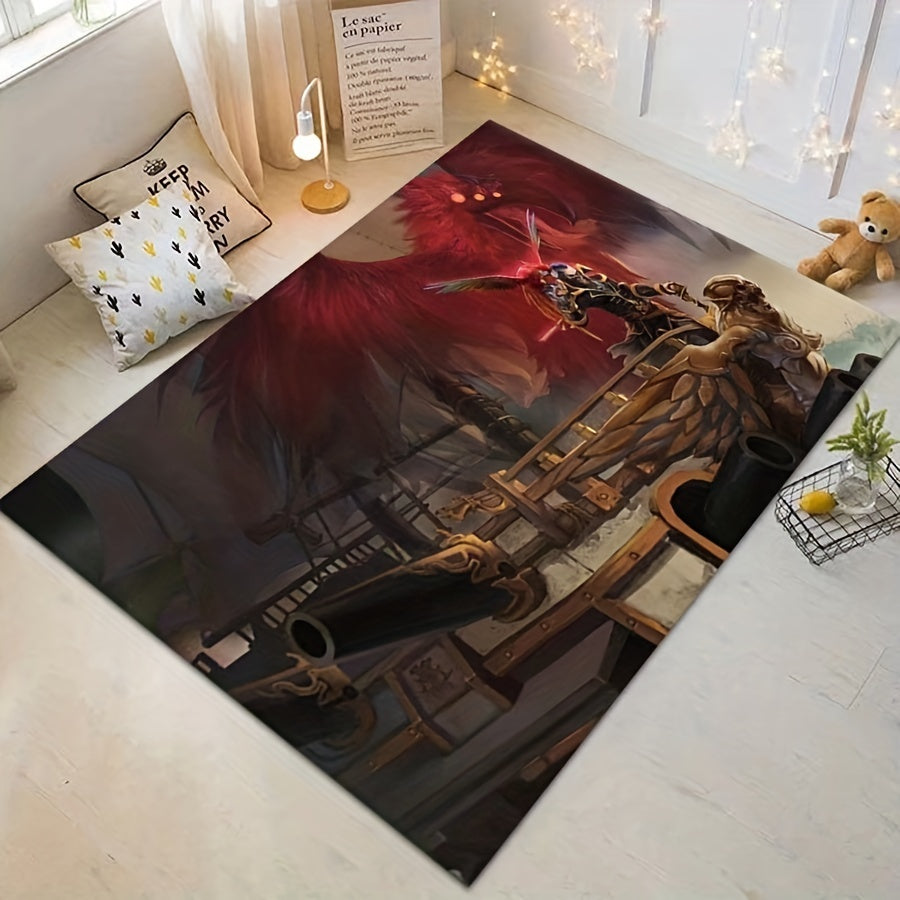 Large Area Rug Modern Crystal Velvet Non-slip Soft Polyester Fiber Mat