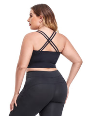 Ruched Front Full Coverage Solid Bra Women's Plus Medium Stretch