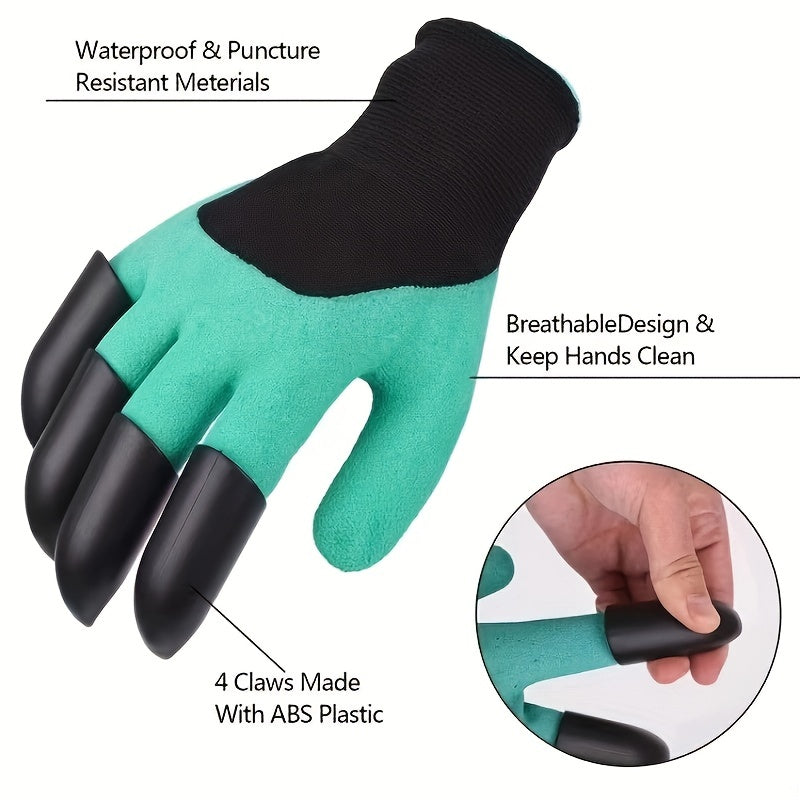 Garden Gloves With Claws - Dig Plant Weed & Seed Easily!