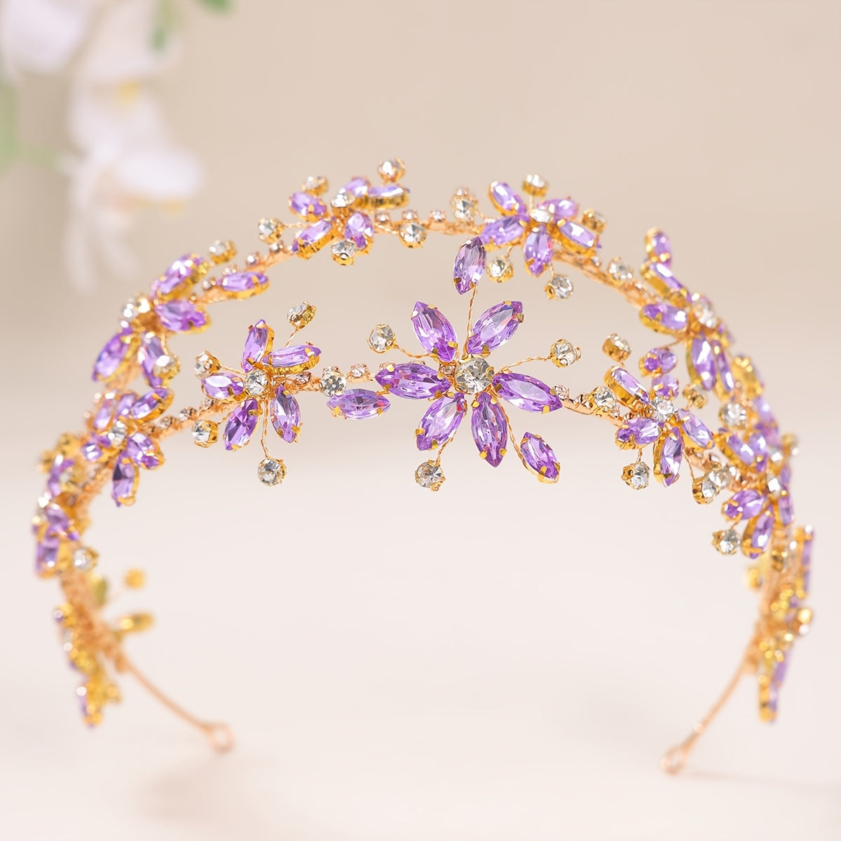 Rhinestone Bridal Headband Hair Accessory for Weddings