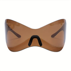 Oversized Rimless Y2K Cyberpunk Sunglasses