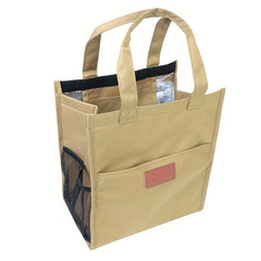 Large Capacity Insulated Lunch Bag Portable Thermal Tote for Outdoo