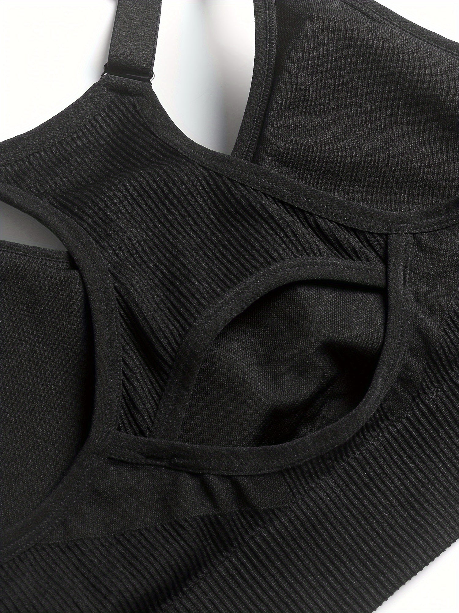 2 Pack Plus Size Seamless Racerback Sports Bras Set Women's Yoga Bralette