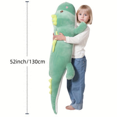 Giant T Rex Dinosaur Plush Toy 132 08cm Soft Stuffed Animal Comic Theme Green