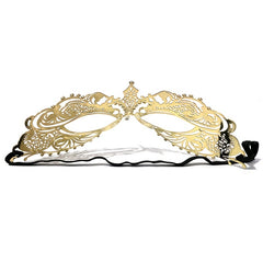 Gold Metal Half Face Masquerade Mask for Carnival Party