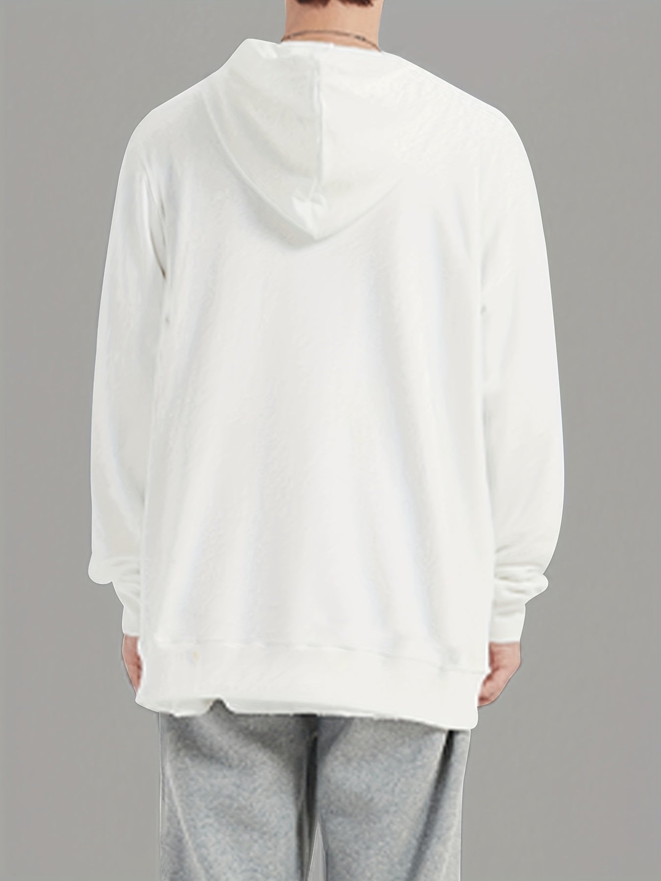 Teddy Bear Print Hoodie Men's Pullover Sweatshirt