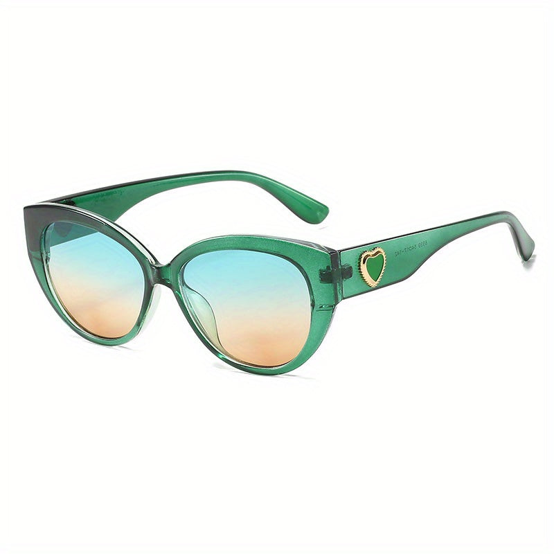 Cat Eye Sunglasses Women Heart UV400 Sun Shades Glasses Driving Beach Travel