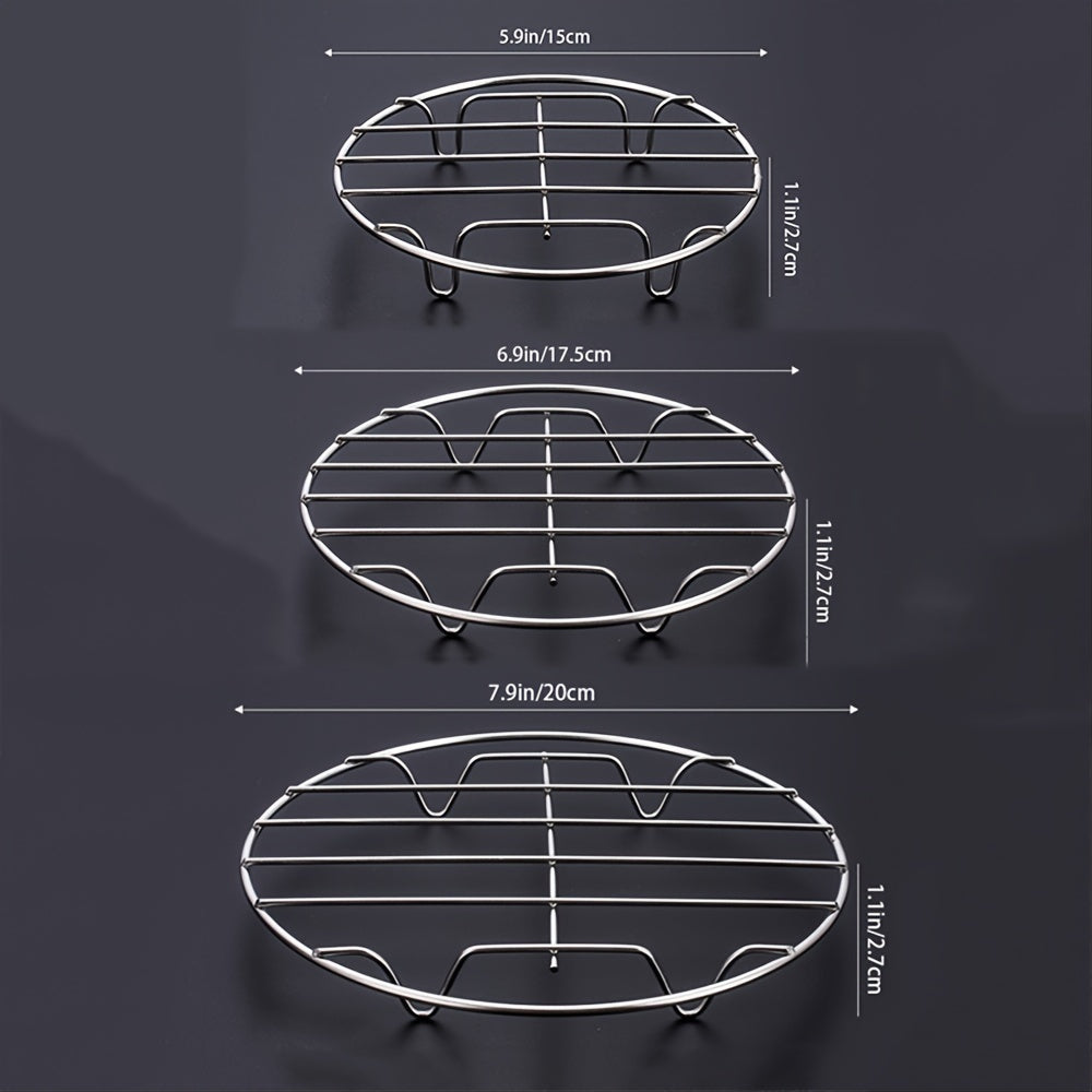 Stainless Steel Steaming and Cooling Rack for Kitchen Cooking