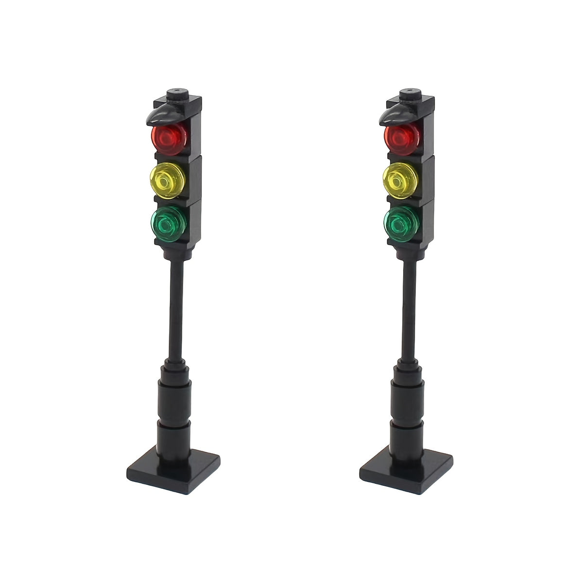 2pcs Traffic Light and Railway Scene Building Blocks Gift