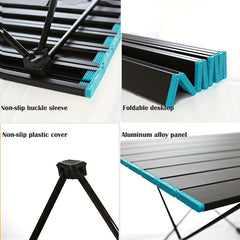 Portable Folding Table Light Aluminum Alloy for Outdoor Activities
