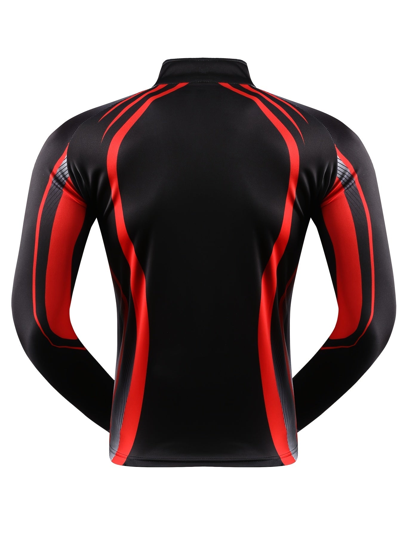 Men's Sun Protection Shirt Athletic Zip Up Rash Guard