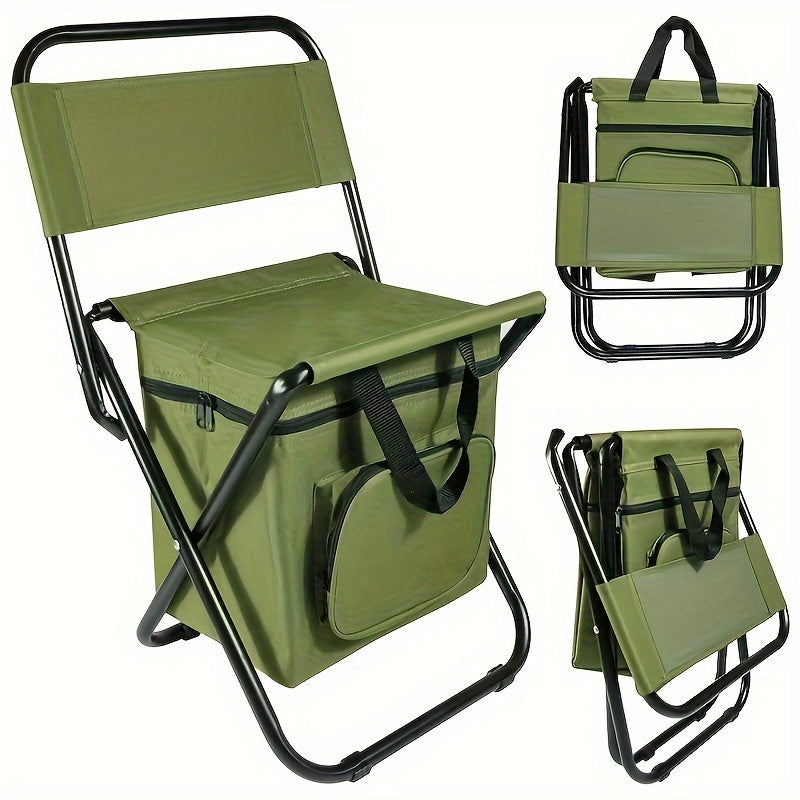 Fishing Chair With Cooler Bag Portable Lightweight Outdoor Chair For Fishing