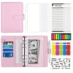 Budget Binder Set with Pockets, Bags, Cards & Stickers