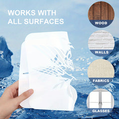 1set 2pcs PET Hollow Out Drawing Stencils with 1pc Paint Brush