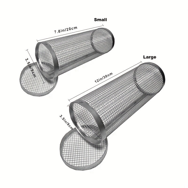 Round BBQ Basket for Grilling Vegetables & Fruits