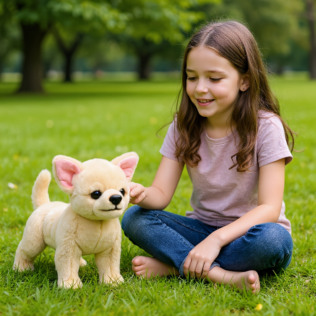 Realistic Chihuahua Plush Toy 24-Inch Ultra Soft Stuffed Animal Dog