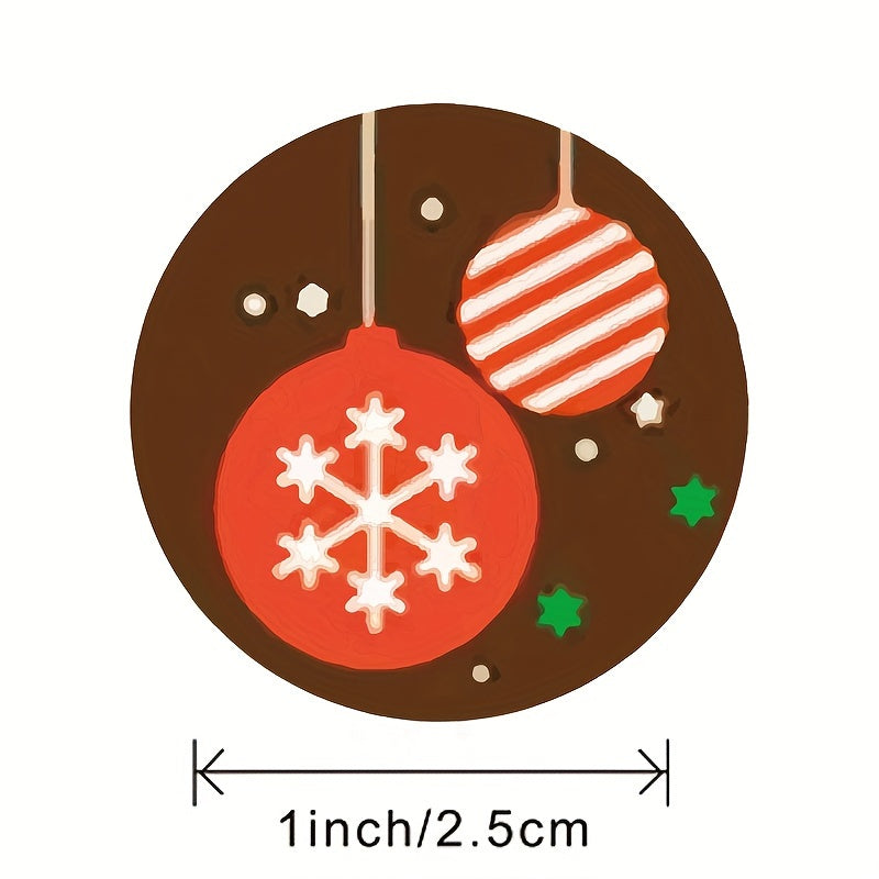 500pcs Christmas Stickers Roll - Gift Series Self adhesive Labels