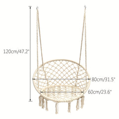 Boho Hammock Swing Chair Tassel Hanging Swing Chair