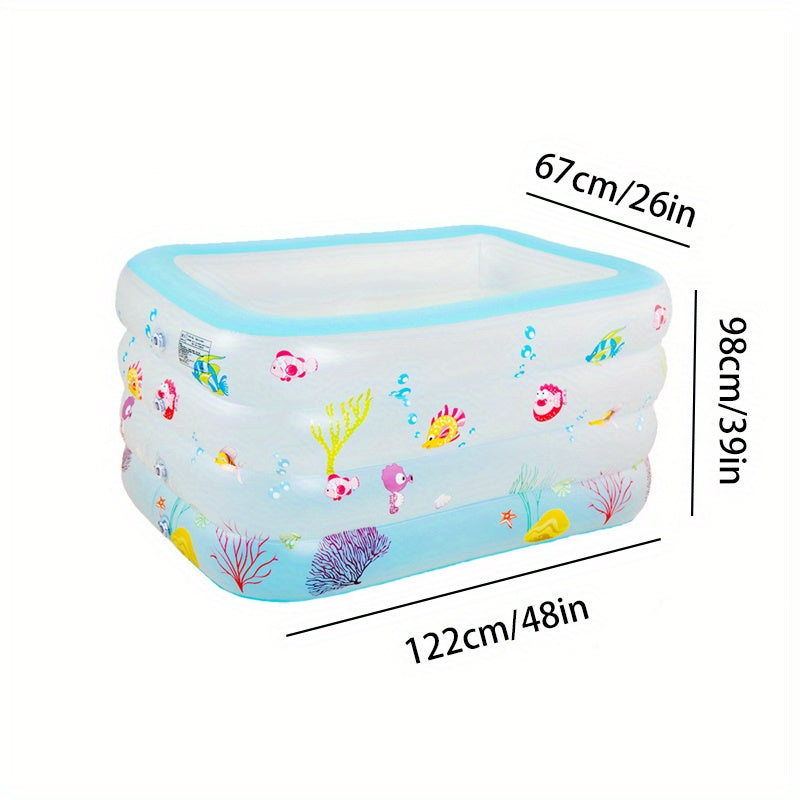 Full-Sized Inflatable Pool for Kids & Adults - Outdoor Fun
