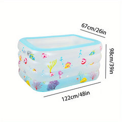 Full-Sized Inflatable Pool for Kids & Adults - Outdoor Fun