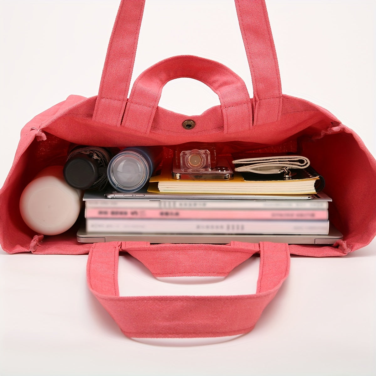 Letter Pattern Tote Bag Solid Shoulder Bag