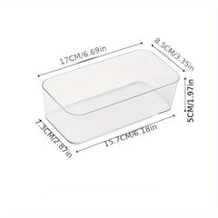 Clear Plastic Storage Box Drawer Organizer for Cosmetics and Stationery