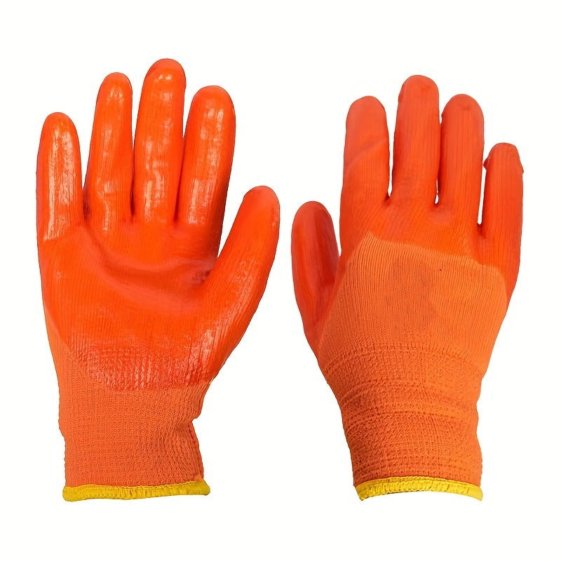 Waterproof PVC Labor Protection Gloves Full Hanging Rubber Thickened