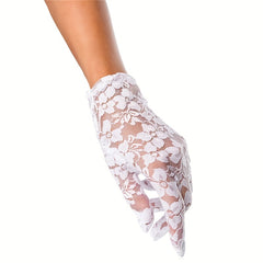 Sexy Lace Short Wedding Bridal Gloves