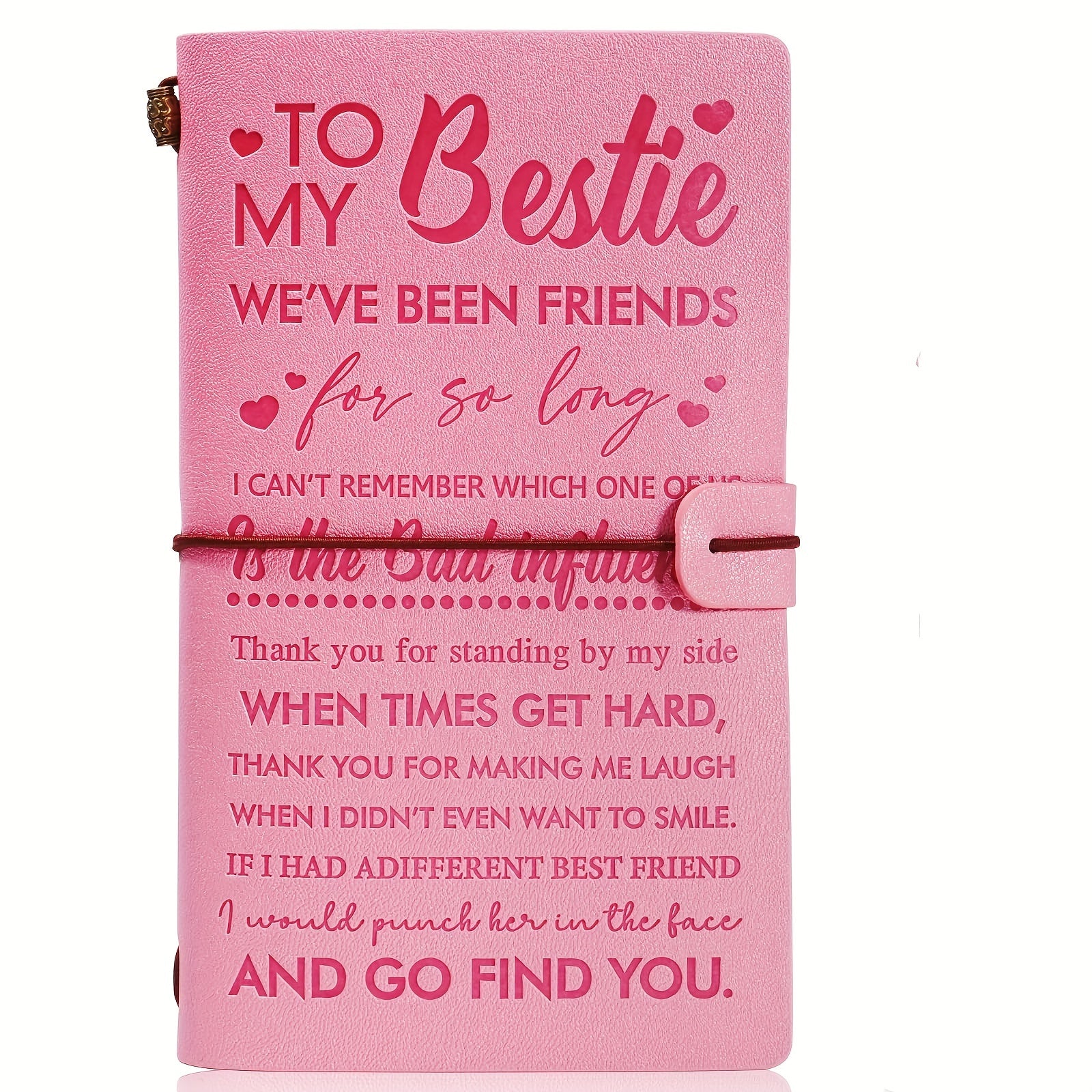 Pink Travel Guide Notebook for Friends and Sisters