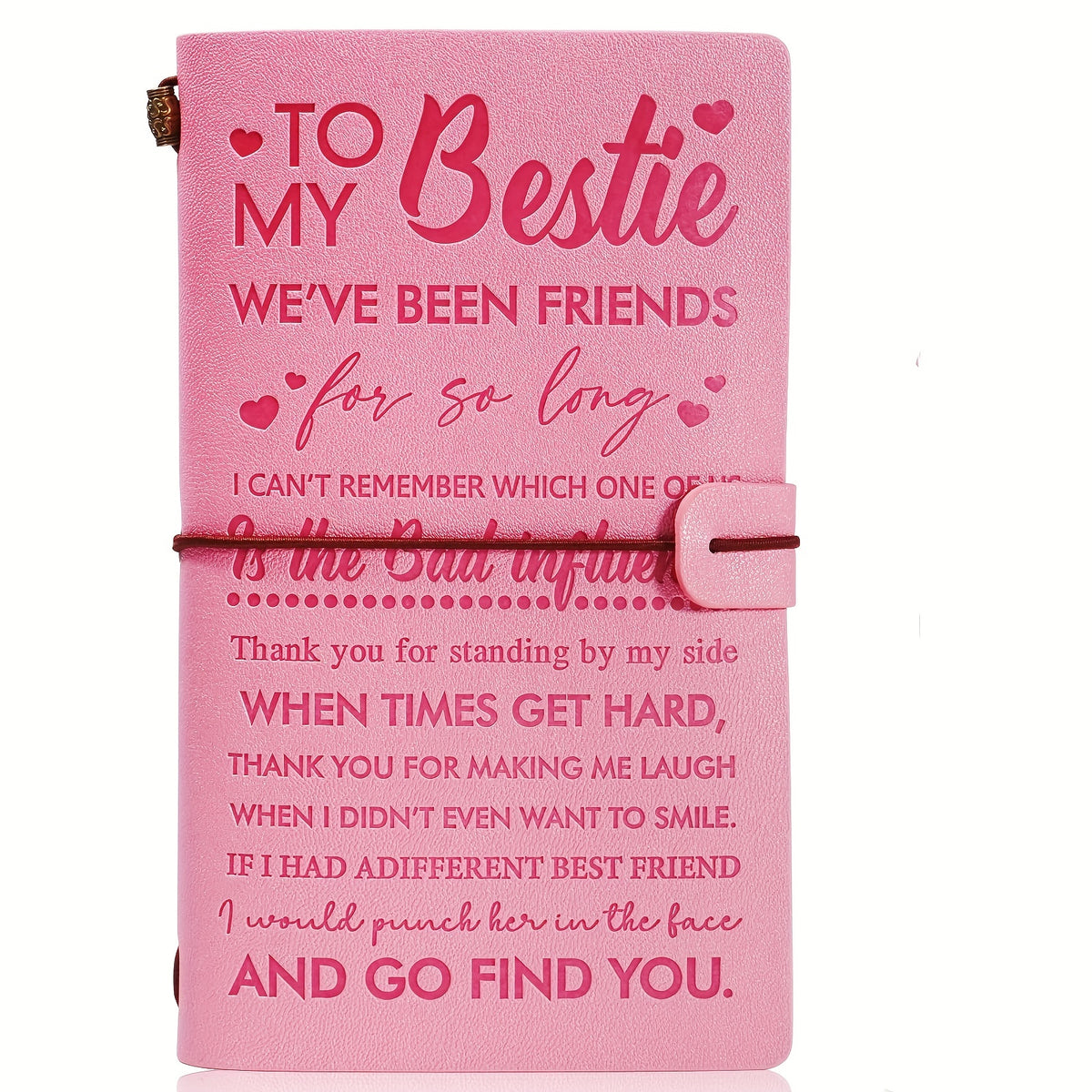 Pink Travel Guide Notebook for Friends and Sisters
