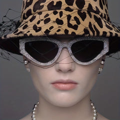 Y2K Rhinestone Cat Eye Sunglasses UV400